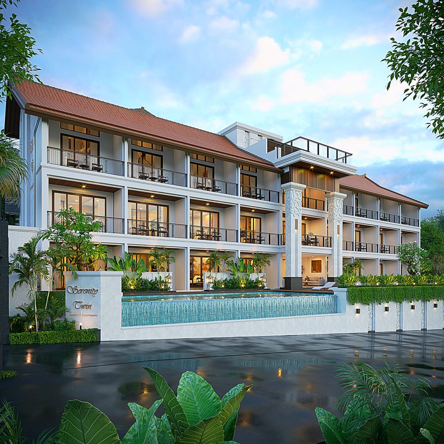 Serenity Twin Serviced Apartments Babakan Canggu - Front