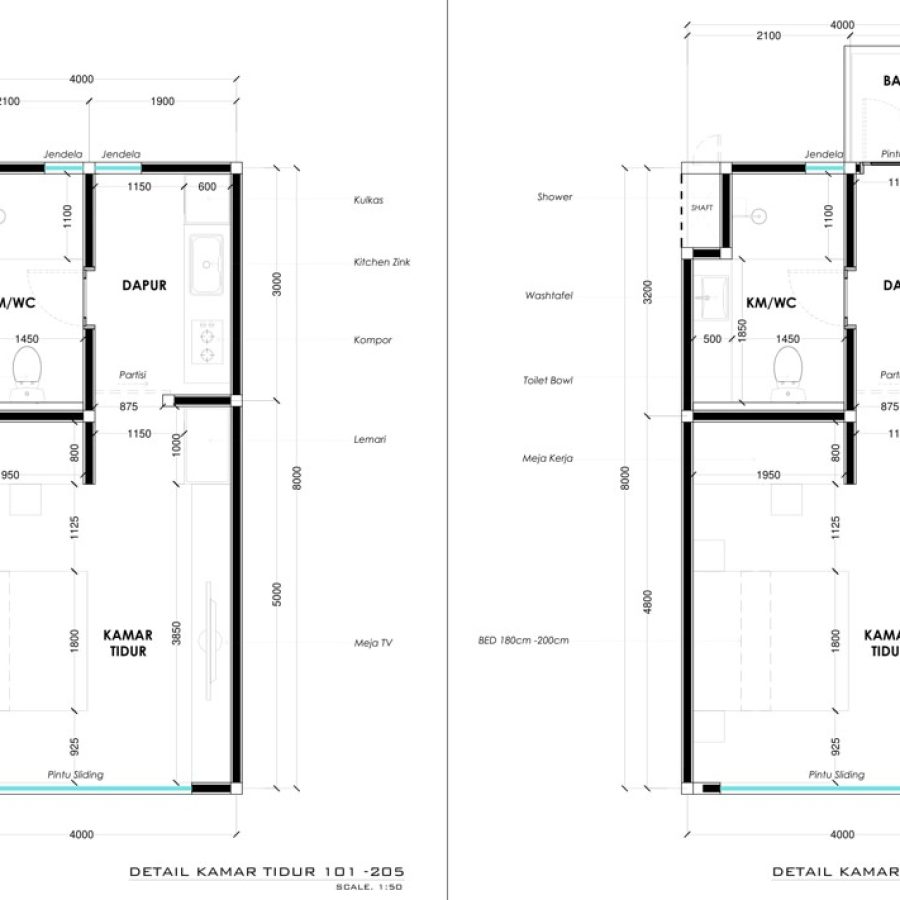 Layout of rooms