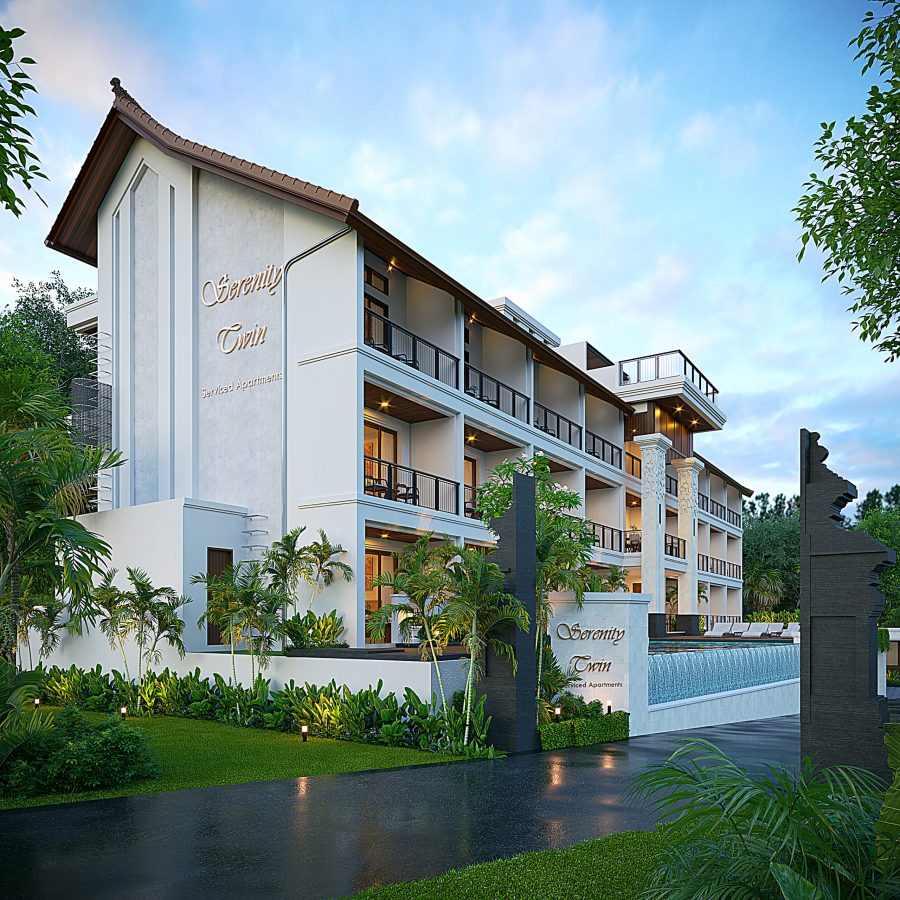 Serenity Twin Serviced Apartments Babakan Canggu - Front4