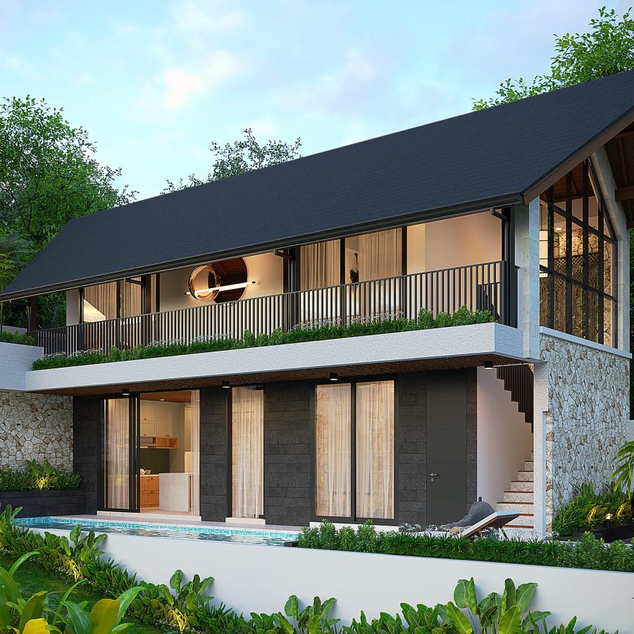 Serenity Twin Facade Villa - Side